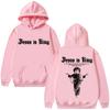 Jesus Is King Print Men Hoodie Religious Outdoor Street Gothic Harajuku Casual Fashion Long-sleeve Autumn Top