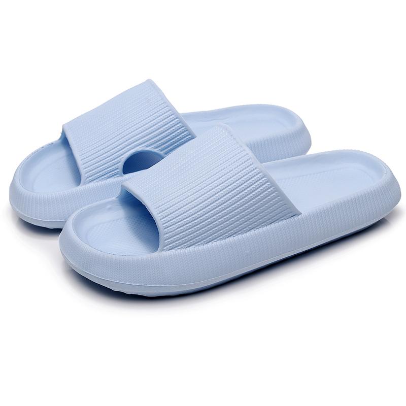 Pantofole da donna con plateau spesso, sandali da spiaggia estivi con suola morbida in Eva, per il tempo libero, da uomo, da donna, per bagno interno, scarpe antiscivolo