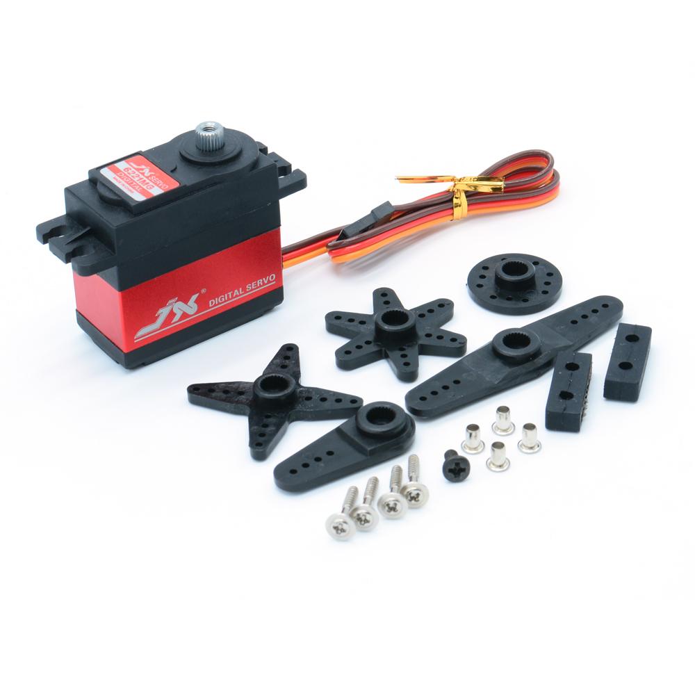 JX PDI-6221MG 20KG Large Torque Digital Standard Servo 360 Degree CW