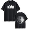 T-shirt Estive a Maniche Corte Larghe Casual Gotico Punk in Cotone Rapper Damso Beyah Tour 2026 Stampa Unisex Donna Hiphop T-shirt Y2K
