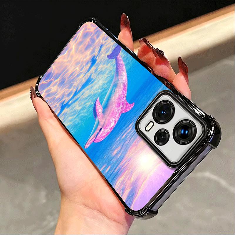Ocean Cute Dolphin Soft Phone Case For Xiaomi Poco X7 X8 Pro Max X6 X5 X3 F8 Ultra F7 M8 M7 M5S Redmi 15C 15A 15 14C 13C 12C 13