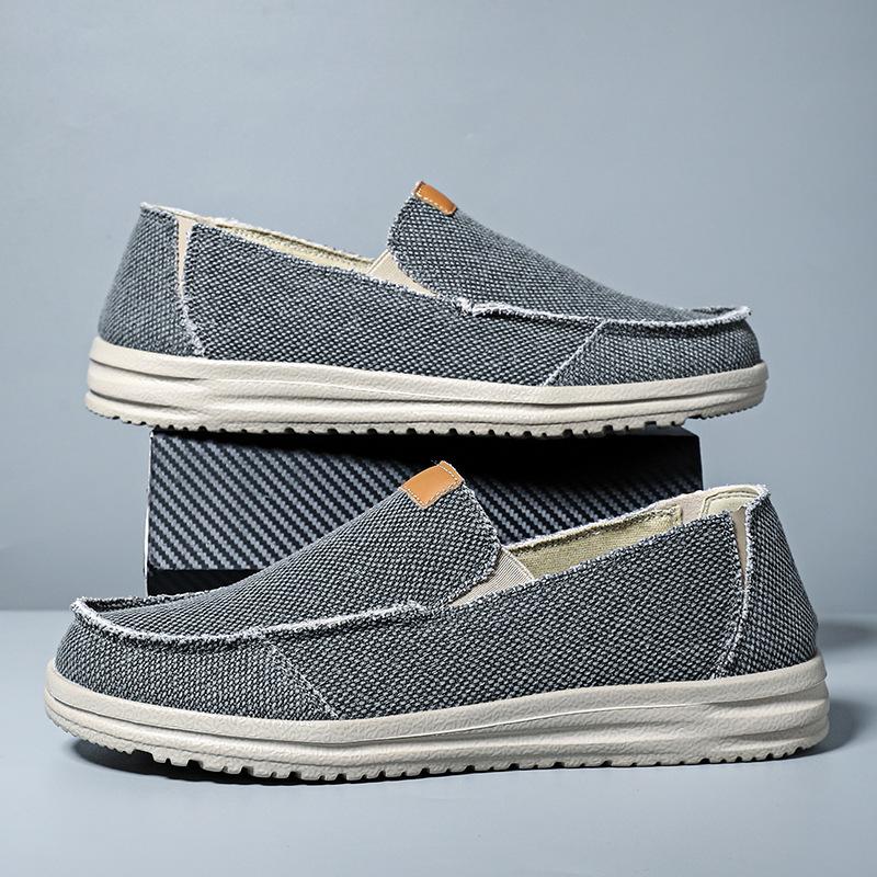 

Мужская обувь новая мужская большой размер накладка на ногу мужская повседневная обувь для вождения тканевая обувь 47 серый