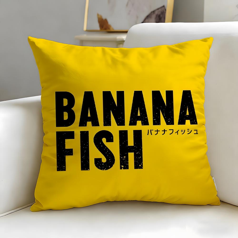 

crime anime BANANA FISH Cushion Cover Soft EasyWash Pillow Case Versatile for Couch Bed Travel and Office 30X30cm