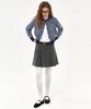 Bikomelli Lea Pleated Mini Skirt_Gray