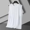 Summer Mesh Men Vest Sleeveless Printed Round Neck Ice Silk Basketball Loose Running Fitness Men Tank Tops T Shirt