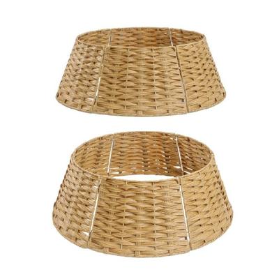Delicate Wicker Christmas Tree Skirt Elegant Wicker Christmas Tree Skirt Traditional Holiday Decoration Essential