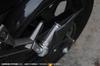 SSK Machined Aluminum Tandem Step Standard Type for Passenger Mounting Part Color: Silver Step Bar Color: Blue