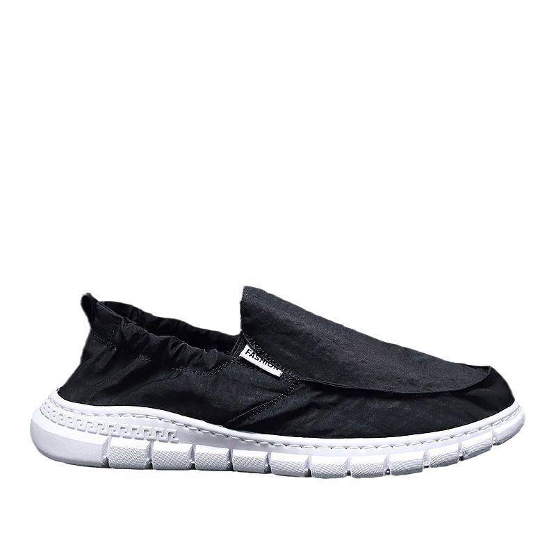 Spring and summer new canvas shoes men's lazy shoes light and comfortable men's single shoes comfortable and breathable shoes
