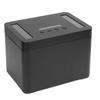 Phone Lock Box with Timer Aluminum Alloy Lock Storage Box for Studying Time Management M Black