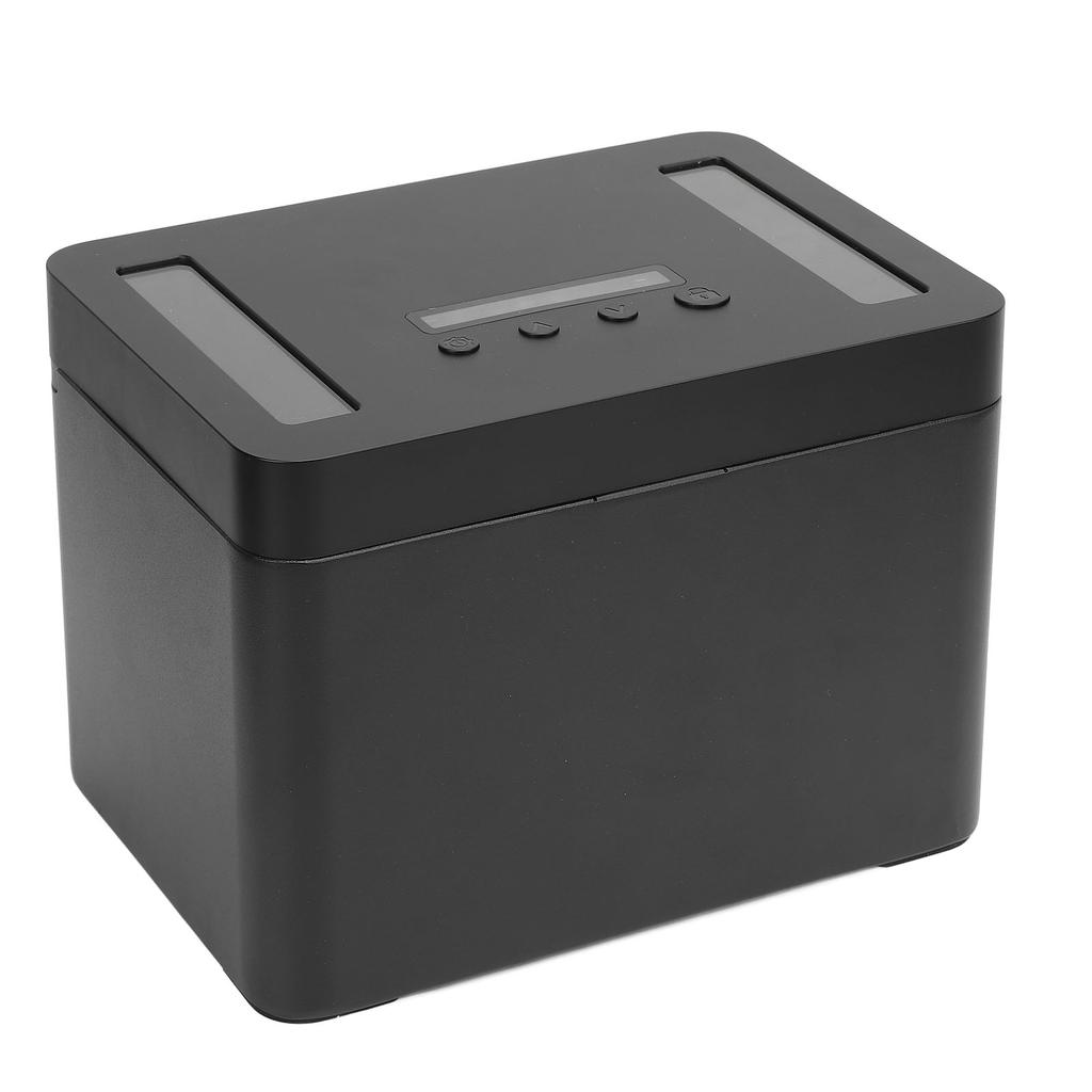 Phone Lock Box with Timer Aluminum Alloy Lock Storage Box for Studying Time Management M Black