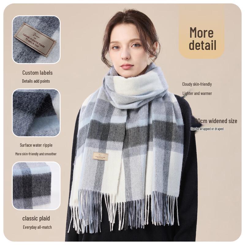 JIUMU Women's 100% Cashmere Scarf & Shawl