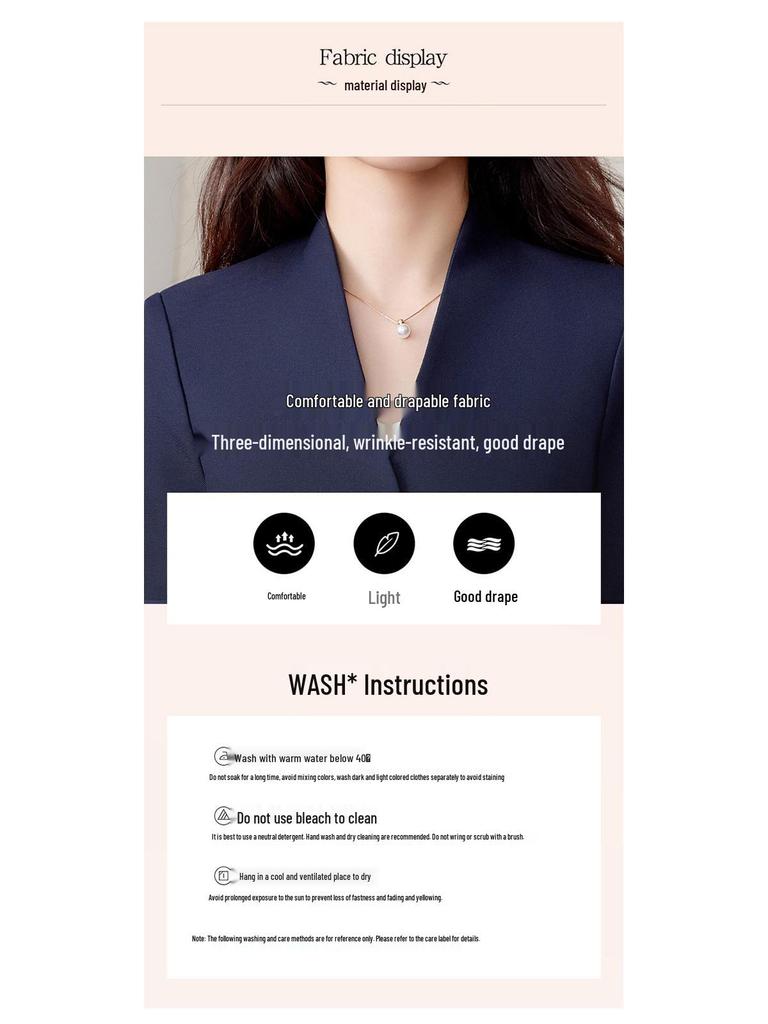 Women's Professional Suit Set: Elegant Business & Formal Wear for Medical, Beauty, Event Venues, and Reception Settings.