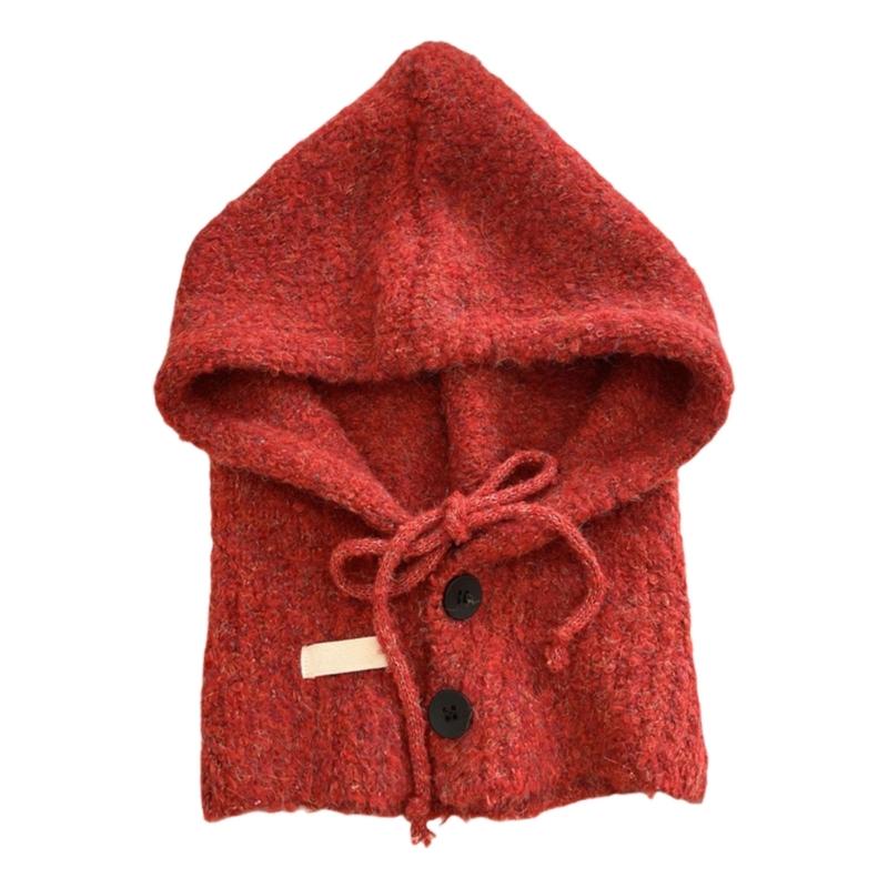 Handcrochet Neck Gaiter Hat for Women Winter Soft Warm Balaclava Hat Shopping Scarf Caps Outdoor Windproof Neckcover Hat