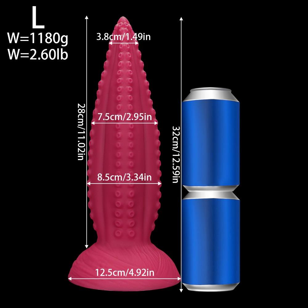 Extra Large Tentacle Silicone Prostate Massager, Flexible Fantasy Anal Plug for Men Adult G-Spot Stimulation, Sex Toys for Unisex Butt Plug