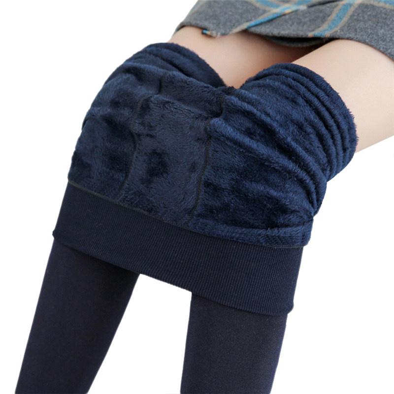 Winter Leggings Für Frauen Warme Leggins Einfarbig Samt Leggins Hohe Taille Leggings Stretchy Leggings dropshipping