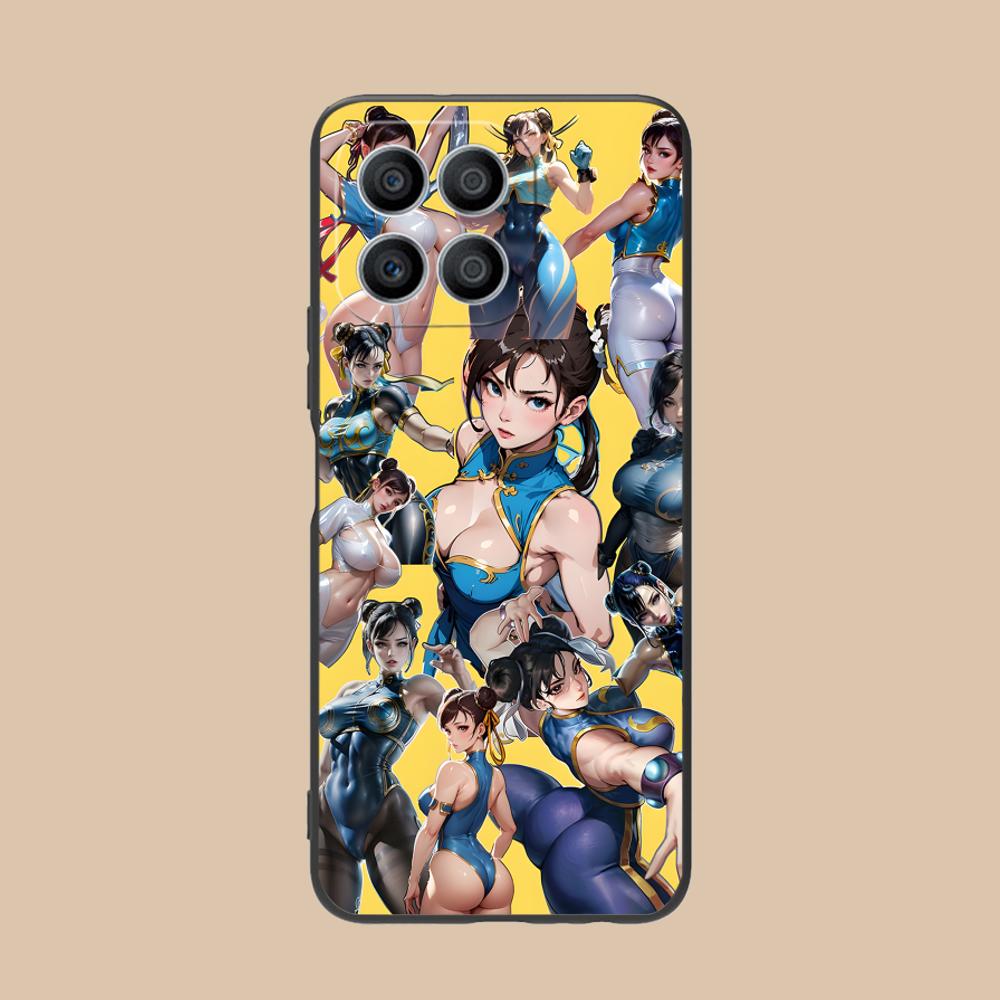 Street Fighter Chunli Phone Case for Honor 90 80 70 60 50 30 20 10 9 8 7 Pro S SE Lite 5G Colorful Printing Cover Pretty Cover