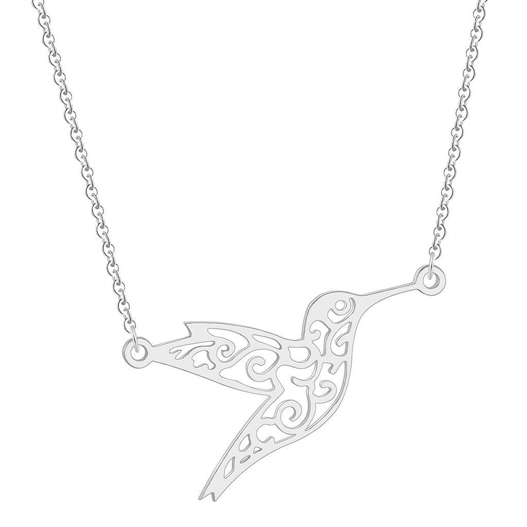 Kinitial Stainless Steel Hollow Hummingbird Bird Bracelet Wedding Gift Women Fashion Couple Bracelets Adjustabele Animal Jewelry