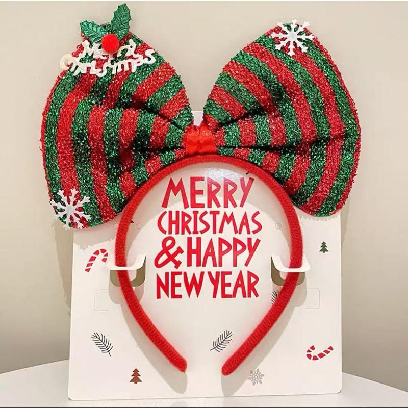 Vánoční čelenka Xmas Elk Horn Bell Flitr Vánoční gumička do vlasů Šťastný Nový Rok Fotorekvizity Veselé Vánoce Dekor Dárky pro děti