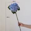New Artificial Quality Hydrangea White Realistic Artificial Hydrangea Blue Real Touch Hydrangea Flowers Decor Wedding Party
