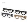 Round Shape Reading Spectacles Women Male Fashion Anti- Blue-Ray T Letter Presbyopia Eyeglasses Female Oval Magnifier +2.5 culos