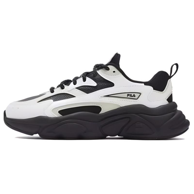 New FILA MARS 1S Cushioning, Abrasion Resistant, Breathable, And Rebound Coverage Low top Casual Shoes Women's Black White F12W422107FBS