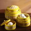 1Pcs With Lid Steamer Basket Handmade Kitchen Cookware Durable Bamboo Steamer  Chinese Food Making