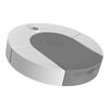 Roboter-Staubsauger, starke Saugkraft, automatisch, per USB wiederaufladbar, Kehrroboter für Keramikfliesen, Hartböden, Grau