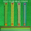 Golf Alignment Stick Cover Scratch-proof Wear Resistant Embroidery Design Golf Putter Protector Cover