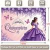 Party Backdrop Elegant Flat Quincea Weddings Coming Ceremonies Years Event Photo Background Front Door Decor