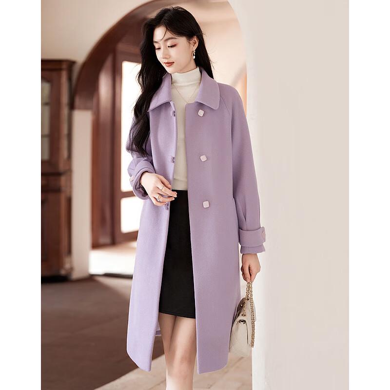 Women's Elegant Mid-Length Wool Coat
