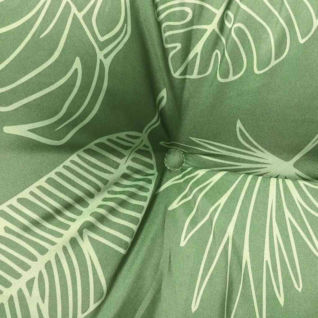 Garden Bench Cushions 2 Pcs Leaf Pattern 150x50x7 cm Fabric