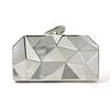 Chic Diamond Lattice Metal Chain Handbag: Crossbody, Clutch, or Evening Bag