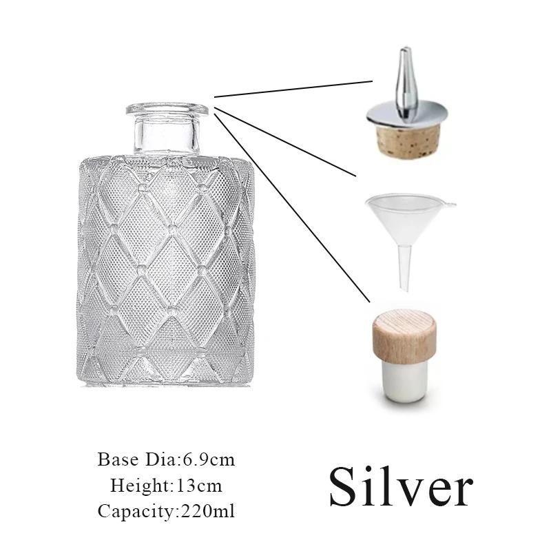 Cocktail Bitters Bottles With Cap Vintage Glass With Stainless Steel Caps Kitchen Seasoning Tools Bar Bartender Accessories