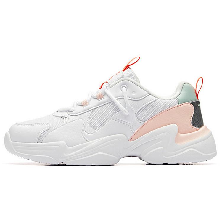 

новые кроссовки Anta Life Collection с низким верхом и массивной подошвой женские розово-белые 36