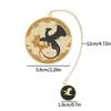 Fourth Wing Bookmark - Dragon Knight Story Gothic Round Metal Bookmark Book Accessories Pendant Dragon Bookmark Stationery