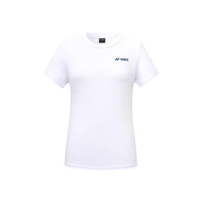 YONEX 259Tr006F White Women'S Logo Slogan Short Sleeve T-Shirt