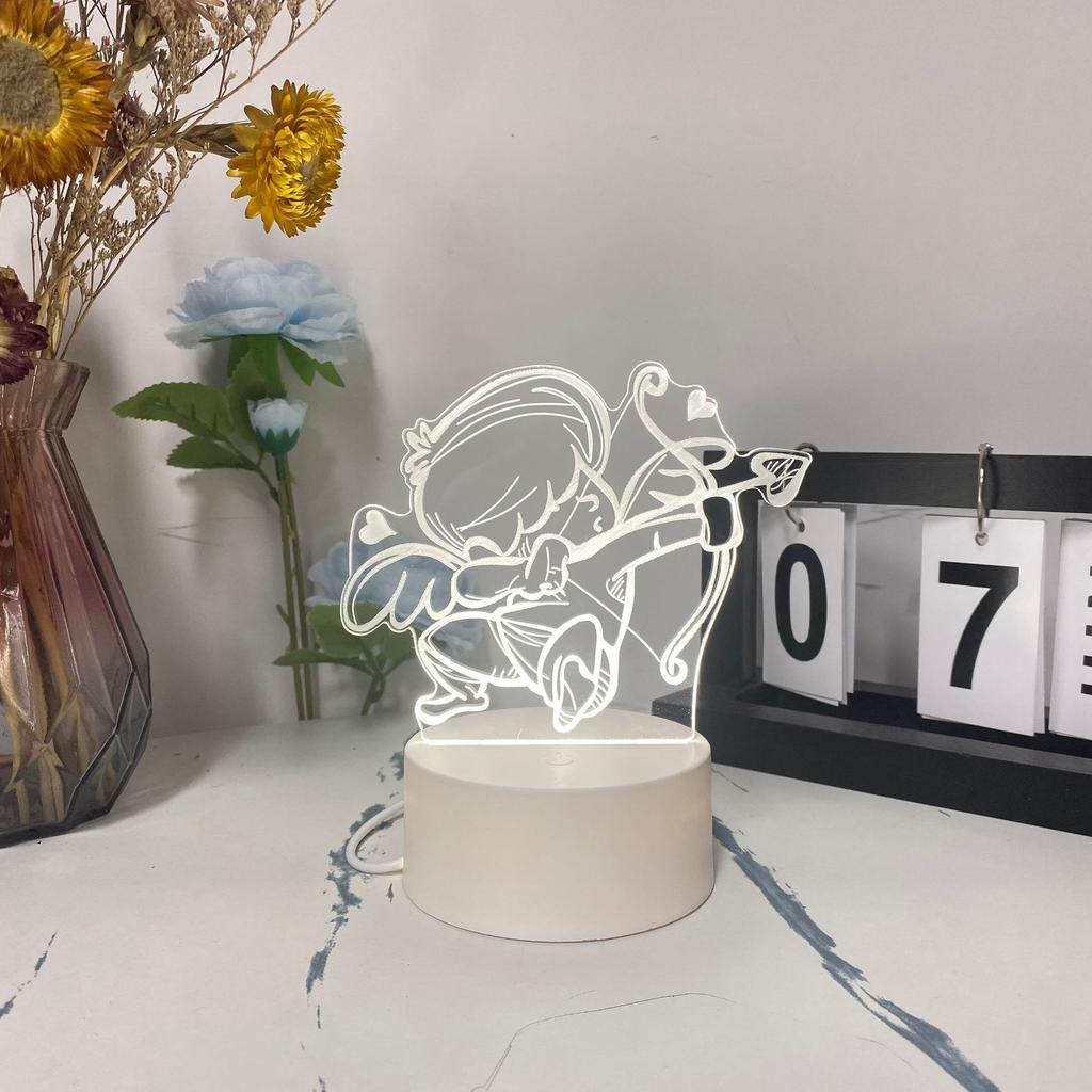 Creative Accompanying Hand Gift 3D Small Night Light Desktop Decorative Light Atmosphere Lamp Gift Bedside Luminous Atmosphere