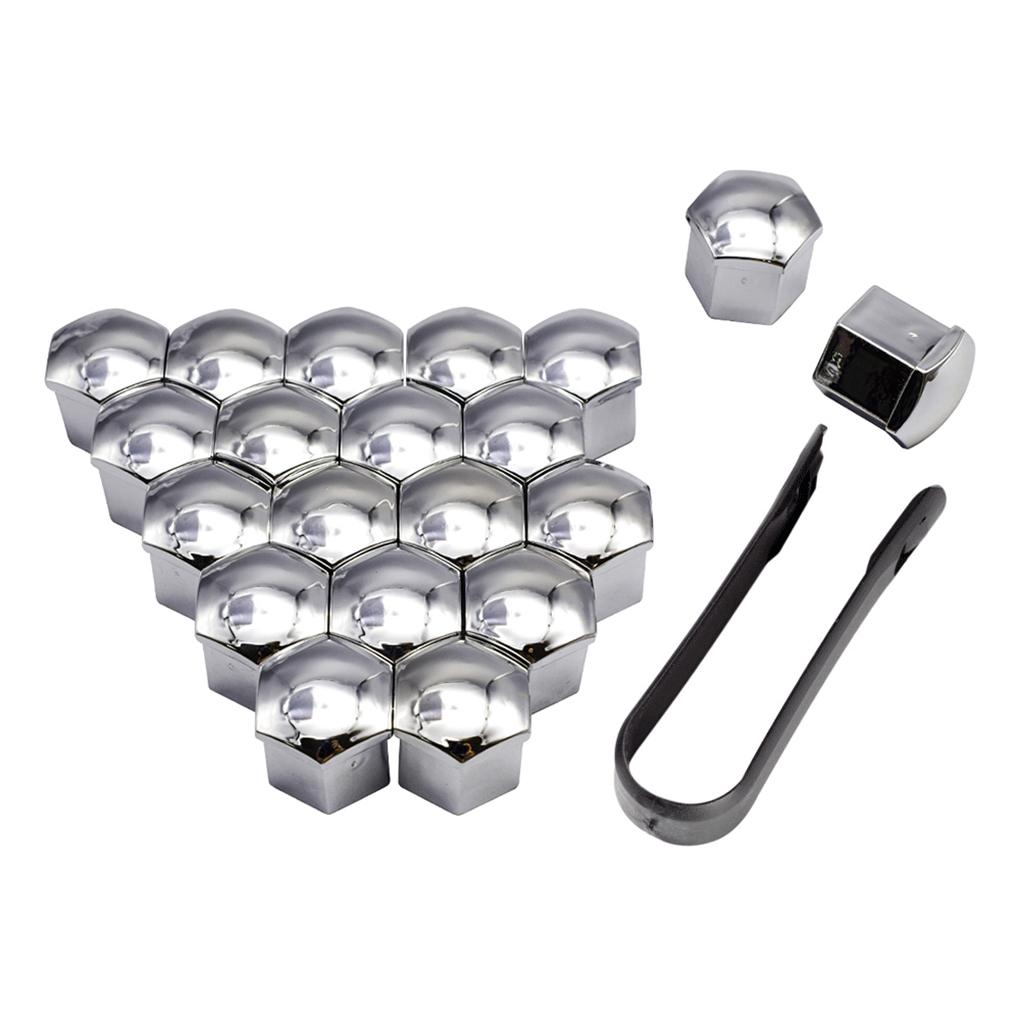 20 Pieces Car Wheel Nut Caps Exterior Universal Decoration Replacement Hub Screw Cover Anti-rust Automobile Nuts Rims 21mm