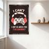 Vintage Gaming Metal Tin Sign I Can't C-ONT HE AREH'A YOU I'M GAMANING! Headphones Xbox Controller Rust Texture Home Decor for M