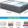Bed Under Storage Bag With Dual Zippers For Bedroom Organizing And Protection