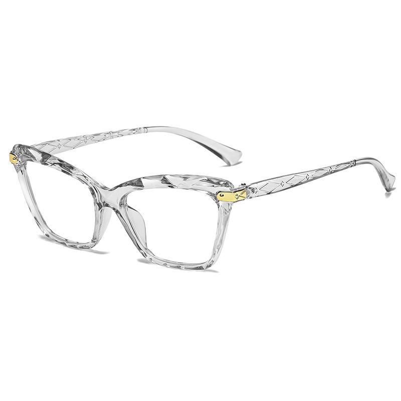2021 Square Glasses Frames For Women Brand Sexy Cat Eye Glasses Frame Optical Spectacle Computer Glasses Frame Anti Blue Light