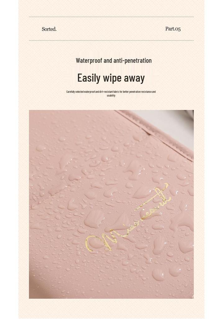 PU Waterproof Foldable Makeup Brush Storage Bag: Multifunctional, Dustproof & Travel-Friendly