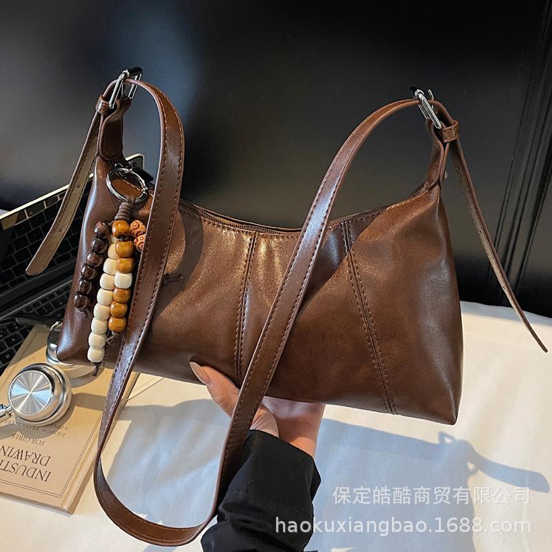Underarm Bag Women's 2025 New Trendy Autumn and Winter High-end Retro Shoulder Bag To Work Commuter Messenger Bag