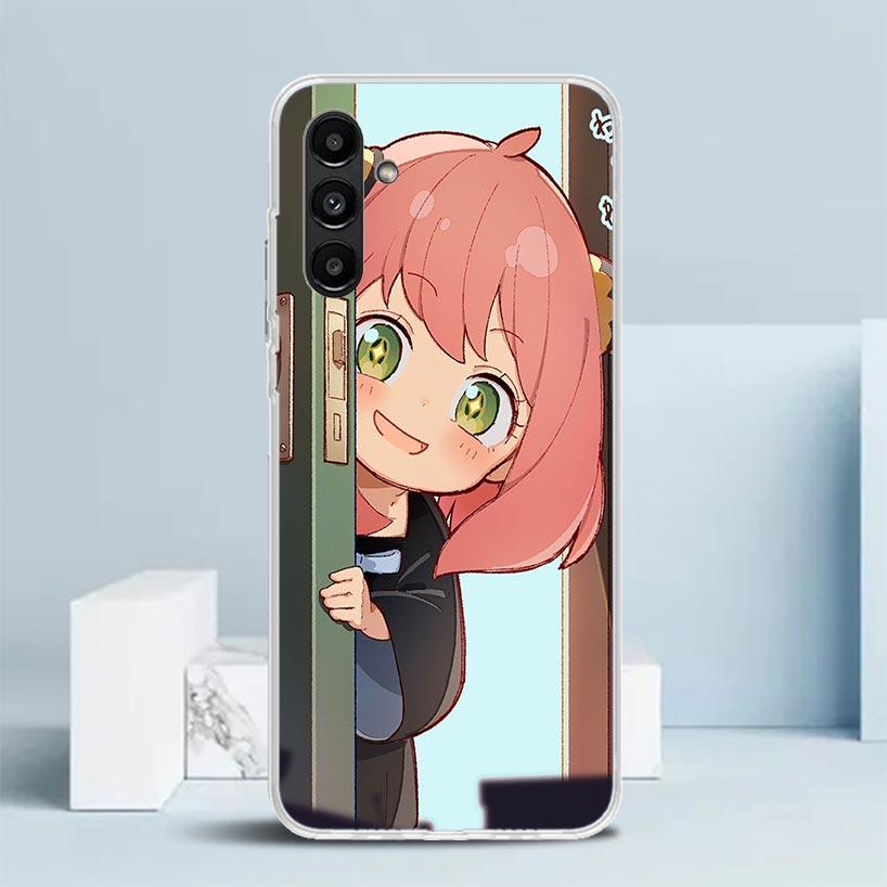 S-Spy Family Anya Cover for Samsung Galaxy A17 A37 A57 A16 A26 A36 A56 A15 A14 A55 Phone Case A13 A53 A25 A35 A24 A34 A23 A33 Ga