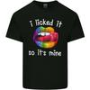 LGBT I Licked It So Its Mine Gay Pride Day Unisexs Light Cotton TShirt