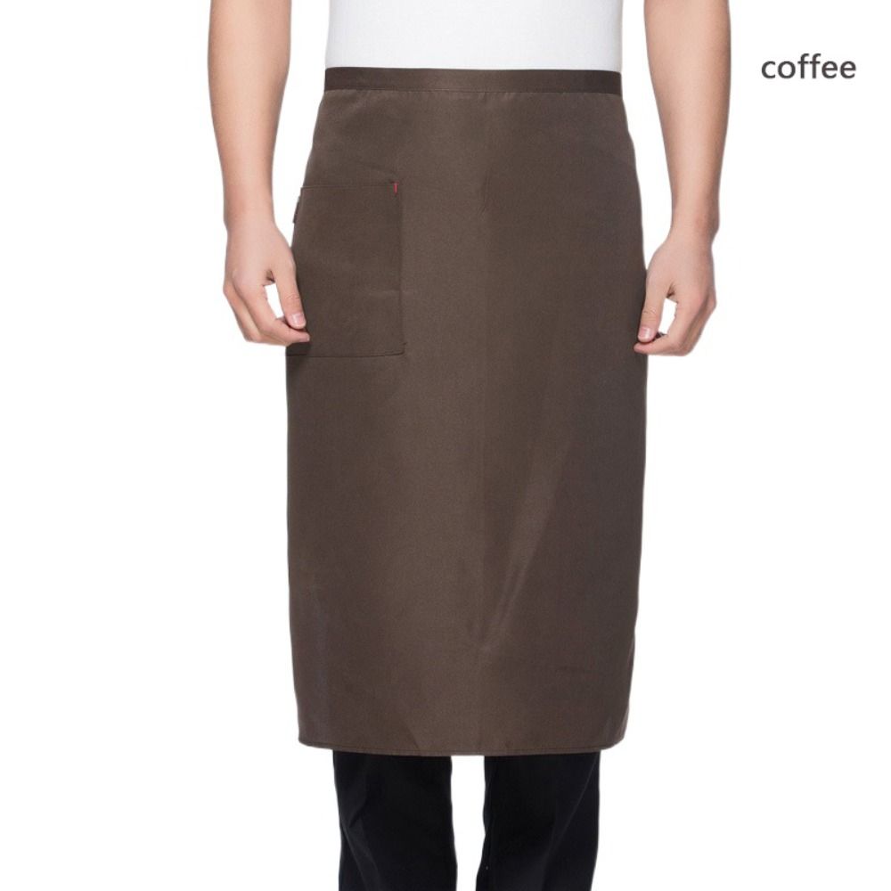 Half Body Kitchen Apron with Small Pocket Abrasion Resistant Chef Apron Cooking Accessories Household Cleaning Aprons