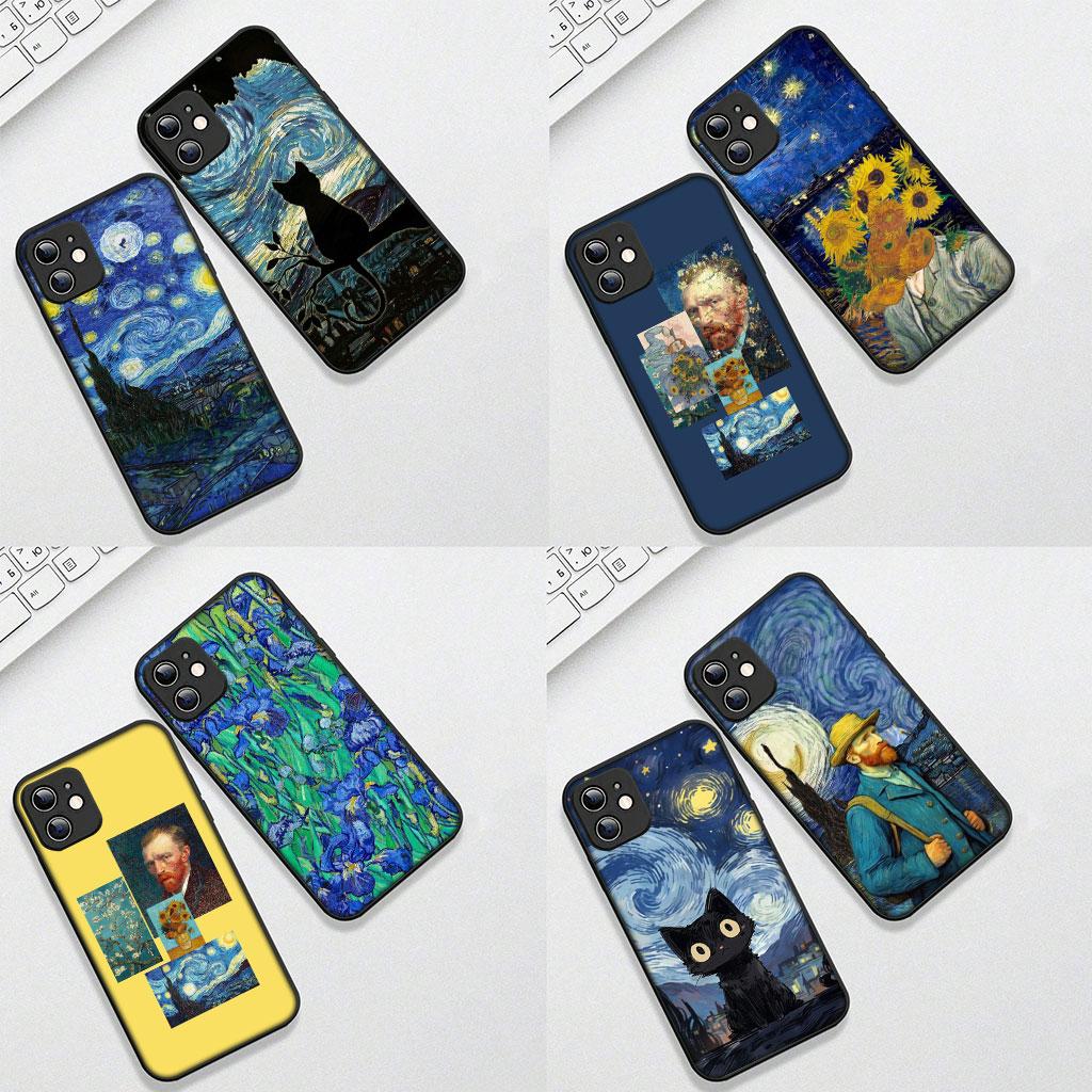 Phone Cover for Xiaomi Poco C75 C65 C71 C85 X7 X6 X5 F7 F8 Ultra F6 Pro Casing Flexible Case Starry Night Van Sunflower Gogh