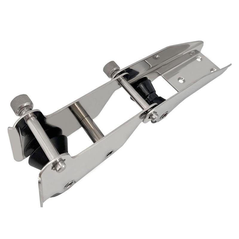 Marine 316 Stainless Steel 330mm Bow Anchor Roller Hinged/Pivoting Double Bow Anchor Bracket with Hinged Quick Release pins