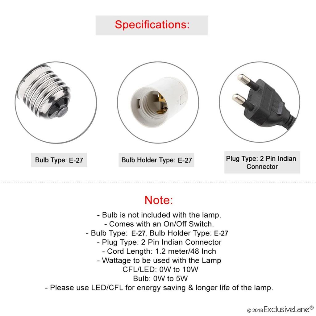 Volta' Mango Wooden Table Lamp for Bedroom (14 Inch, Linen & Wood, Without Bulb, Pack of 1) | CFL/LED Table Lamp