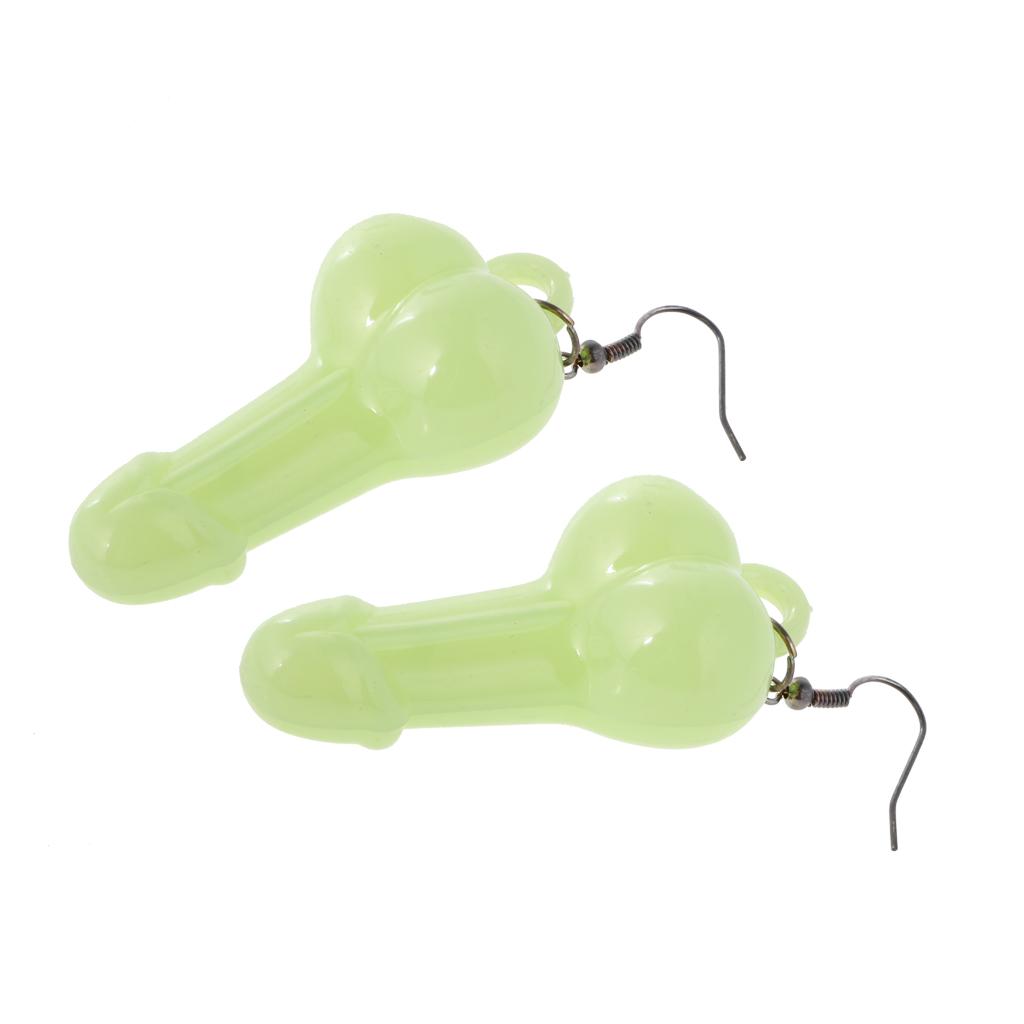 Fluorescent The Dark Funny Earrings Eardrop